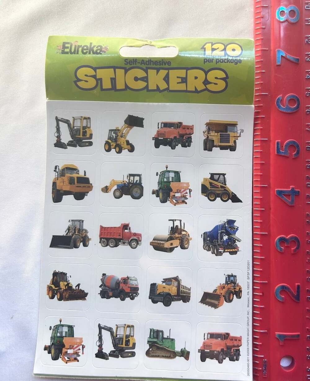 Tractor Stickers 120 pack 2009 new by Eureka